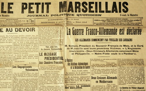 Le petit Marseillais - 5 août 1914