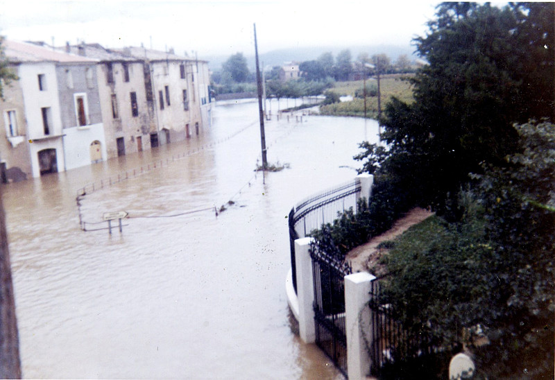 Les inondations à Montbazin en 1989