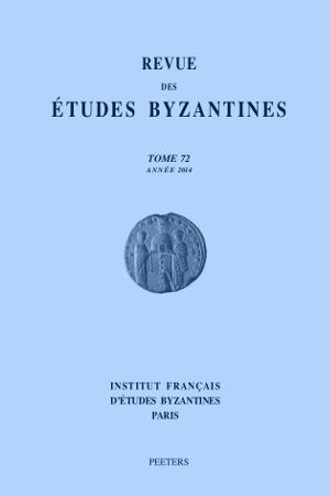 Revue Etudes Byzantines