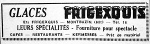 publicité "frigexquis", Midi Libre du 7 mars 1957
