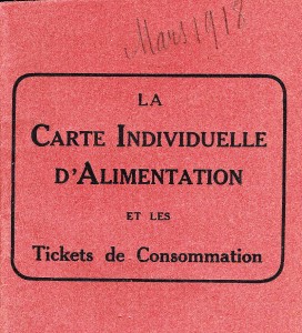 carte individuelle d'alimentation