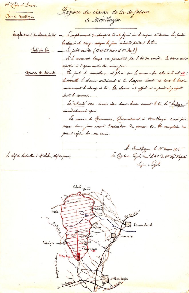 champ de tir de fortune en 1913