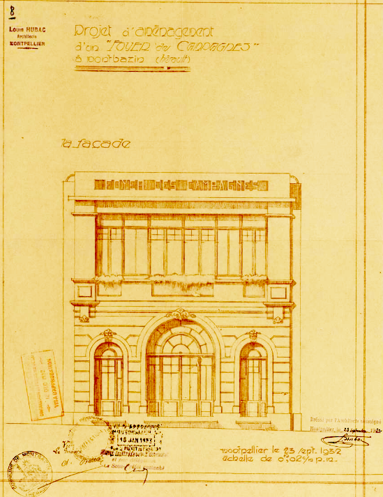 foyer des campagnes : plan de la facade