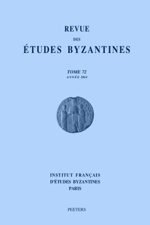 Revue Etudes Byzantines