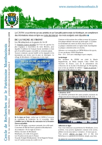 Lettre d'information N°3